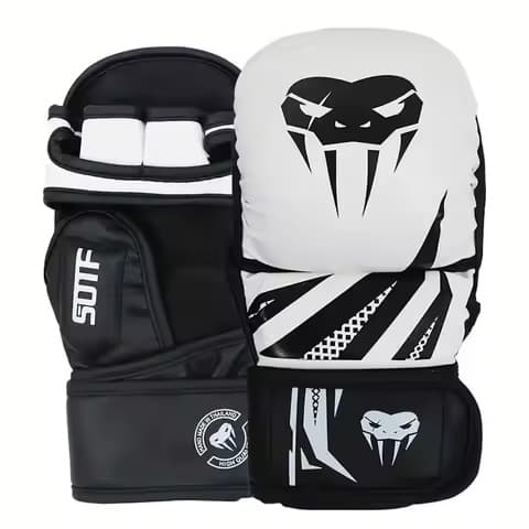 Gants de boxe demi-doigt épaissis – MMA et Sanda